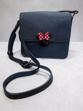 Disney Minnie Mouse Black Crossbody Bag